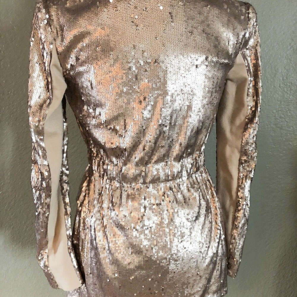 💋 Bcbgmaxazria Haden Jacket Blazer Sequin M New RARE 💋 - Picture 5 of 7